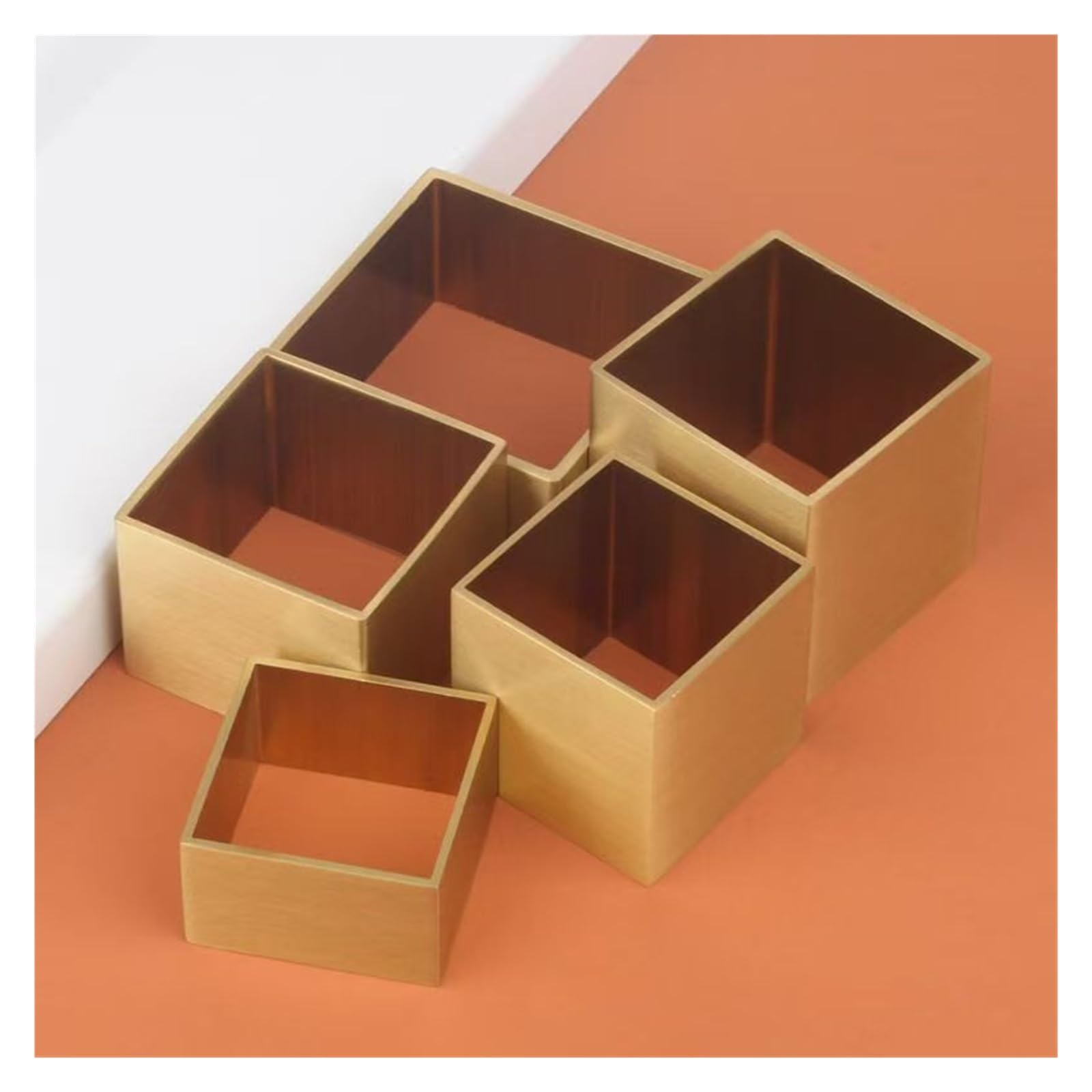 Tappi For Gambe For Mobili In Ottone Da 4 Pezzi Base Quadrata