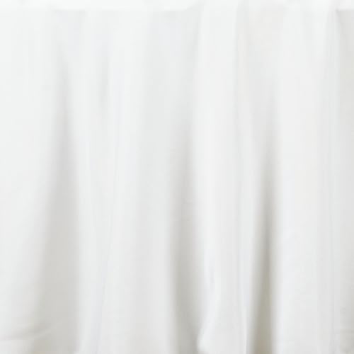 Miniatura 3 de tableclothsfactory 120" Ronda de Marfil poliéster mantel