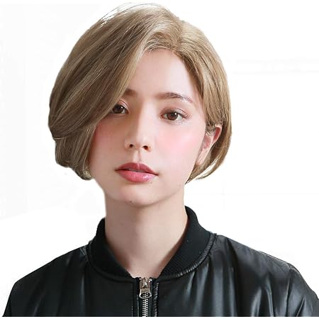 Amazon Co Jp プリシラ オールウィッグ ワンレンショートボブ A 696 耐熱 Thb ハニーブロンズ 服 ファッション小物