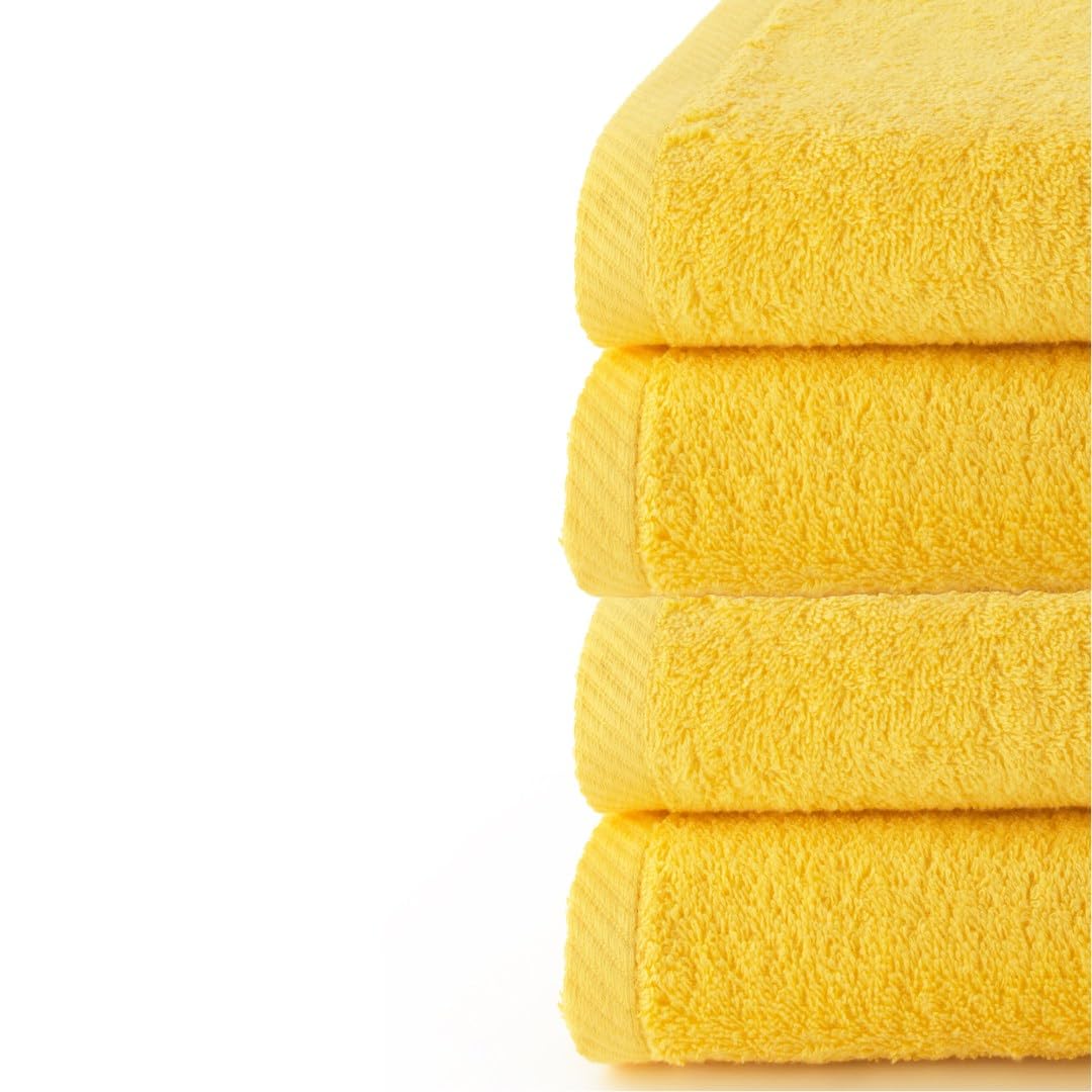 Top Towel Plus – 4er Set große Badetücher 100% Baumwolle | Weiche, saugfähige und langlebige Duschtücher 70 x 140 cm | Premium Handtuch-Set für modernes Bad