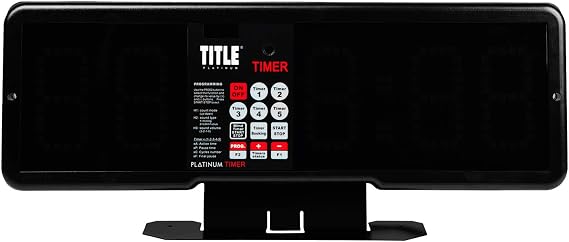 TITLE Boxing Professional Interval Timer and Gym Clock - Fight and Workout Timer, Boxing Equipment