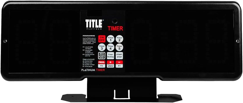 TITLE Boxing Professional Interval Timer and Gym Clock - Fight and Workout Timer, Boxing Equipment