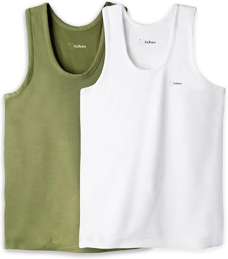 Kidbea Bamboo Vest for Kids Clothing | Sleeveless Summer Innerwear Vest – Ultra Soft, Breathable, Lightweight for Toddler ...