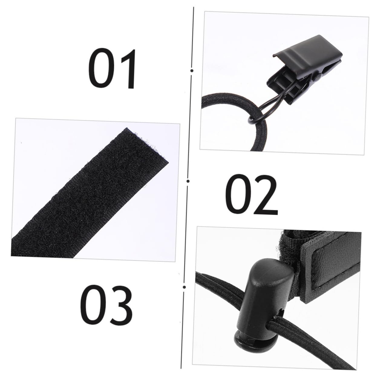 Mikikit 4 Pcs Background Cloth Clip Backdrop Fixed Clips Background Clips Backdrop Clamp Photo Booth Clip Haor Clips Backdrop Holder Clip on Practical Backdrop Clip Nip Clip Abs Black