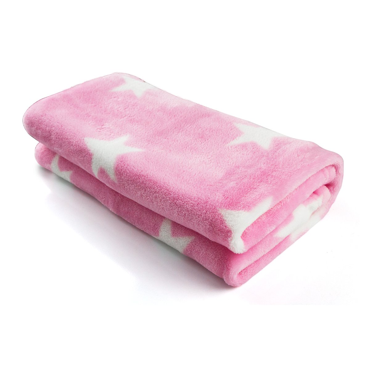 Ghome Flannel Fleece Pet Dog Blanket Print Cute Pattern Puppy Cat Warm and Soft Bed Mat 31"X39"(Pink)