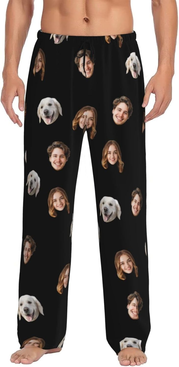 Personalized Pajama Pants For Men Women Custom Pajama Pants With Face Custom Face Pajamas Funny Customized Gifts