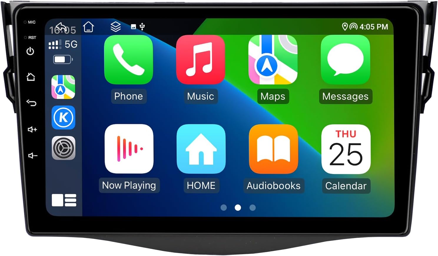 SWTNVIN Car Radio Stereo for Toyota RAV4 2006 2007 2008 2009 2010 2011 2012 Android 13 Carplay&Autoplay 4G LTE Dual WiFi DSP BT5.0 GPS SWC 9” HD IPS QLED 720*1280P Touch Screen Navigation 8-Core 4+64G