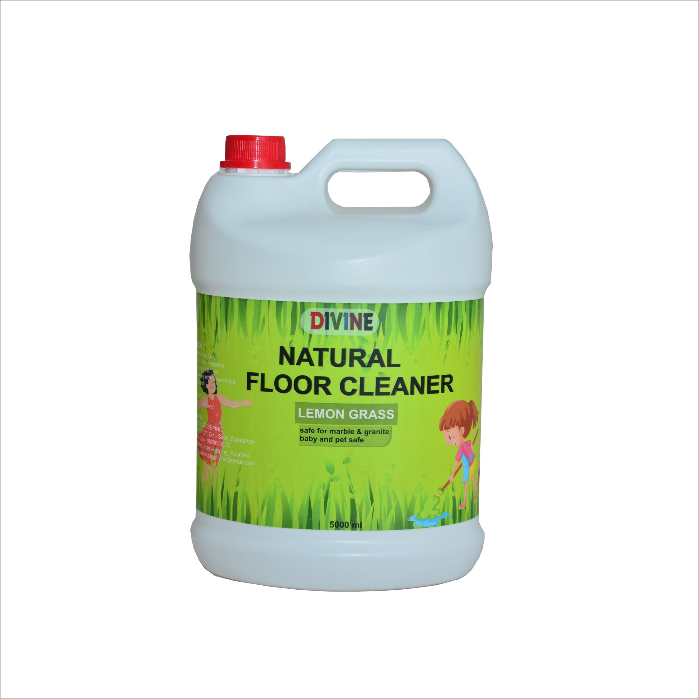 DIVINE Lemon Grass Floor Cleaner and Surface | Kills 99.9% Germs | Protection with Deep Cleaning Technology | Safe for Kids & Pets (5 Litre) (B0D5VJ27JZ) Amazon Price History, Amazon Price Tracker