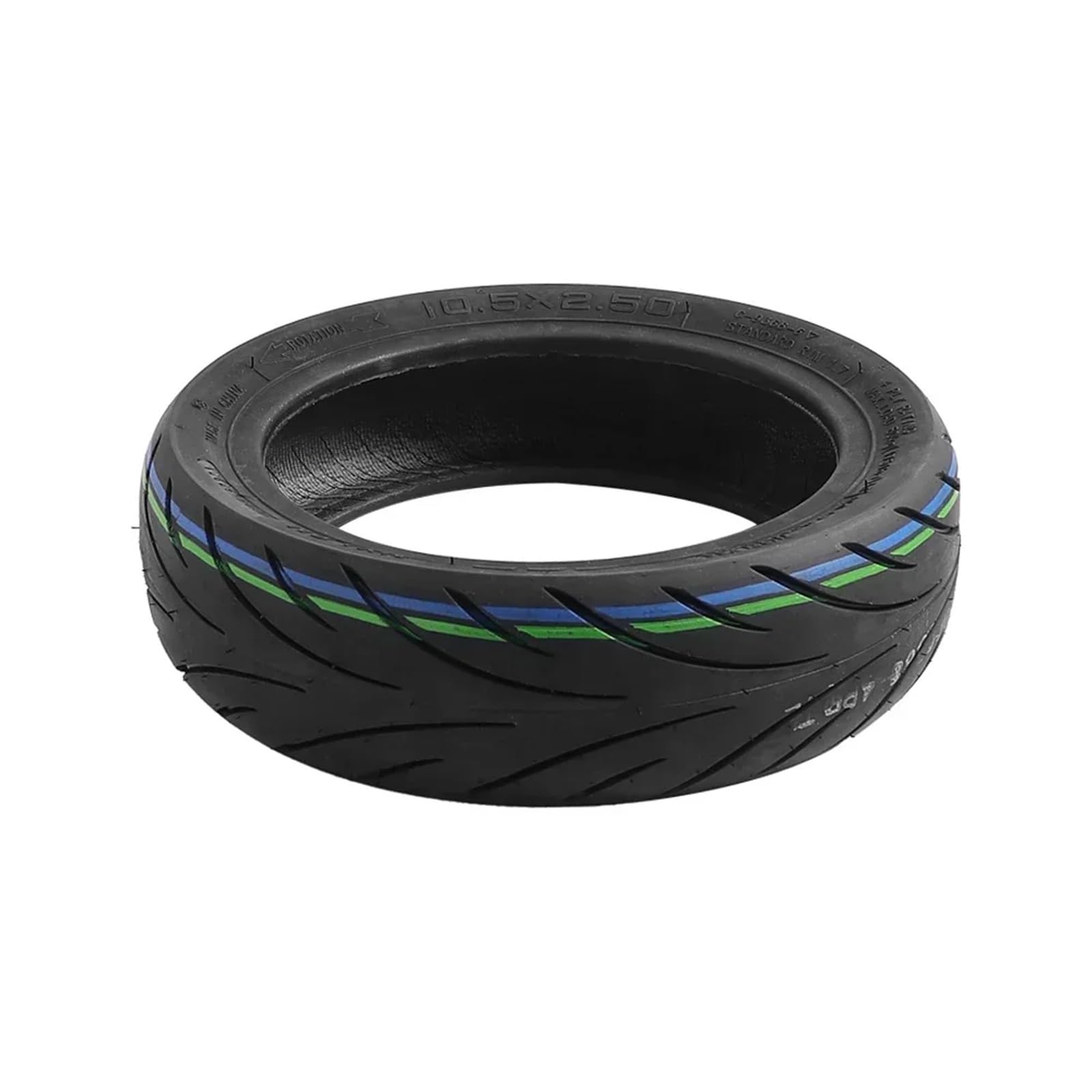 E Scooter Reifen, E Roller Reifen 10,5x2,50 Tubeless Außenreifen for P65 P100 Elektroroller Langlebiges Vakuum-Kickscooter-Reparaturzubehör(2pcs)