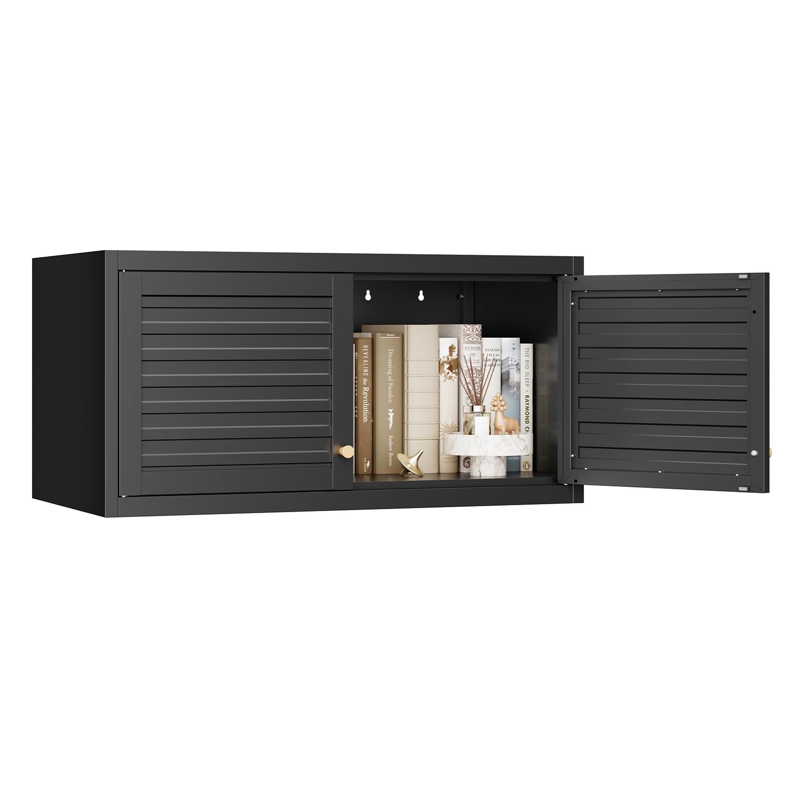 SteeLoong 15”Metal Wall Storage Cabinet,Upper Cabinet for Wardrobe