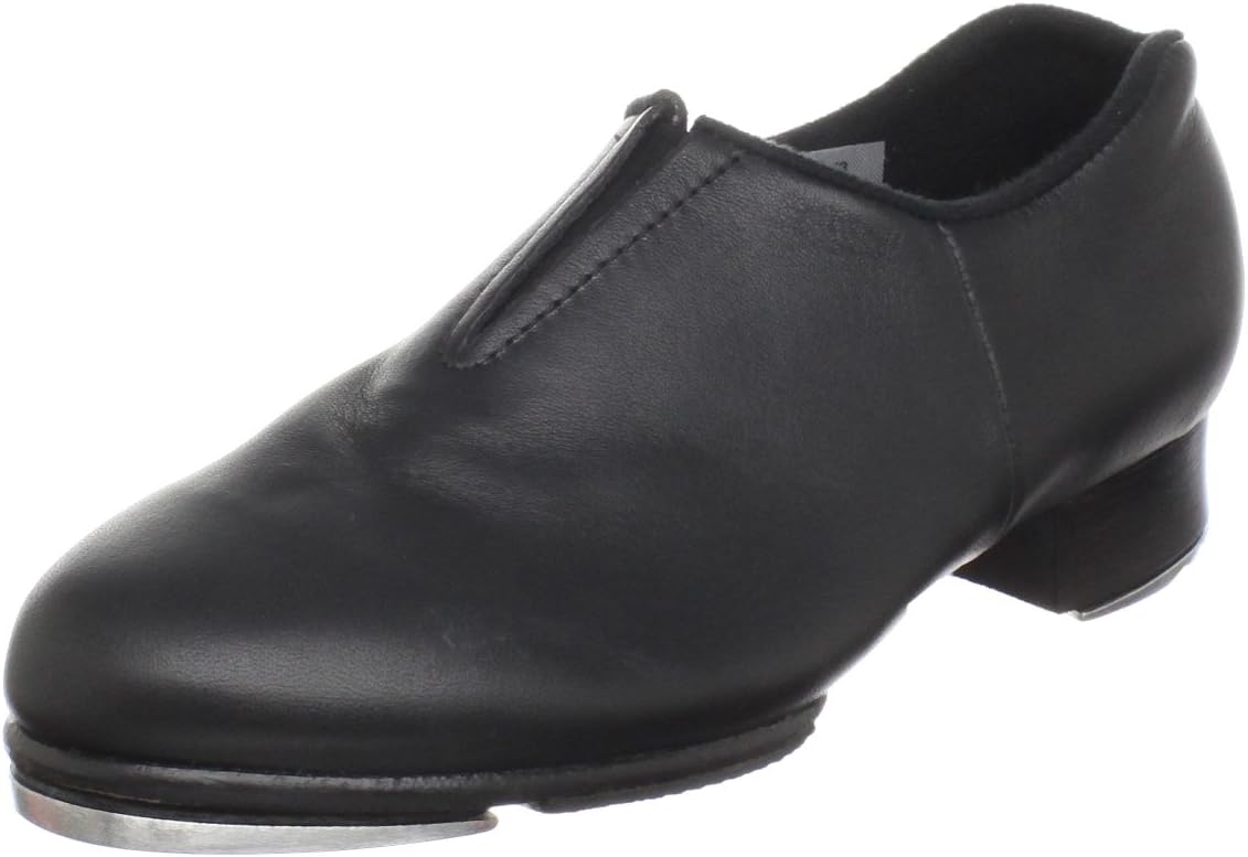 Bloch Girls Tap-Flex Slip-on Tap Dance Shoes, Black, 1.5 Little Kid US