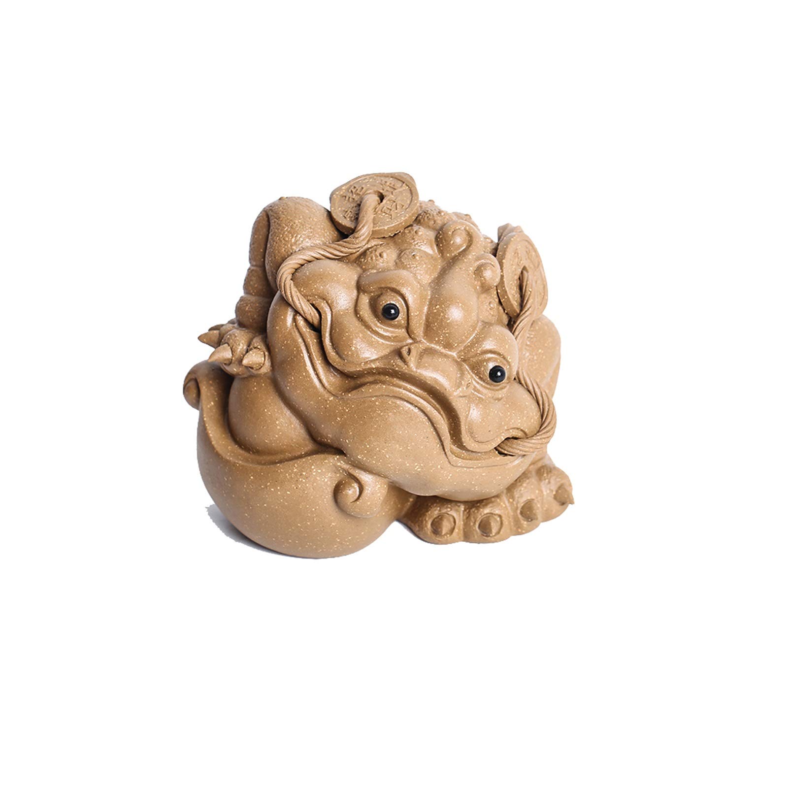 YNIYUJKL Feng Shui Ornaments Money Frog Money Toad Statue Three Legged Toad Wealth Frog For Cash Register Office Desk Store Opening Gift Home Office Decoration Creative Figurine Sculpt