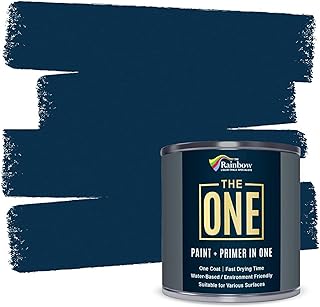 THE ONE All-In-One Paint & Primer - Navy Matte, 84.5 Fl Oz/2.5 Liter | 1...