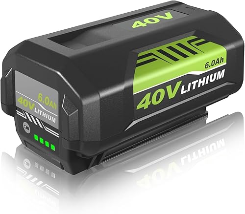 Miniatura 1 de Paquete de 1 batería de repuesto de 6000 mAh para Ryobi 40 V, batería de iones de litio compatible con batería Ryobi de 40 voltios OP40401 OP4026