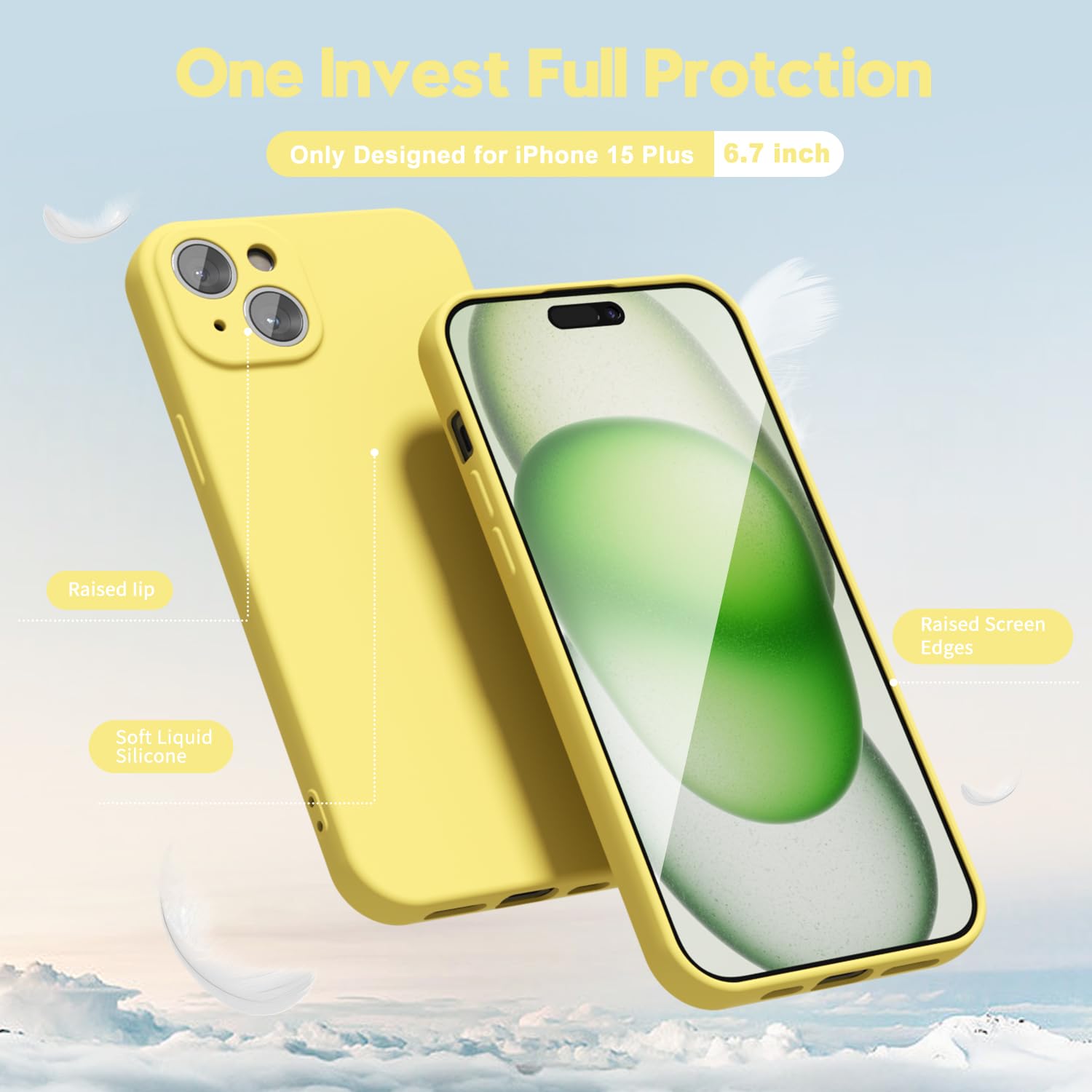 oakxco for iPhone 16 Pro Max Case Liquid Silicone, Soft Rubber Gel Elegant Aesthetic Basic Simple Cover, Cute Thin Slim TPU Matte Solid Color Plain Smooth Case for Women Girl, Light Pink — view 813