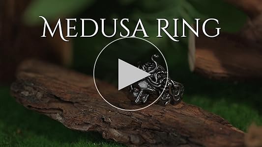 HZMAN Medusa Ring for Men Women Stainless Steel Gothic Punk