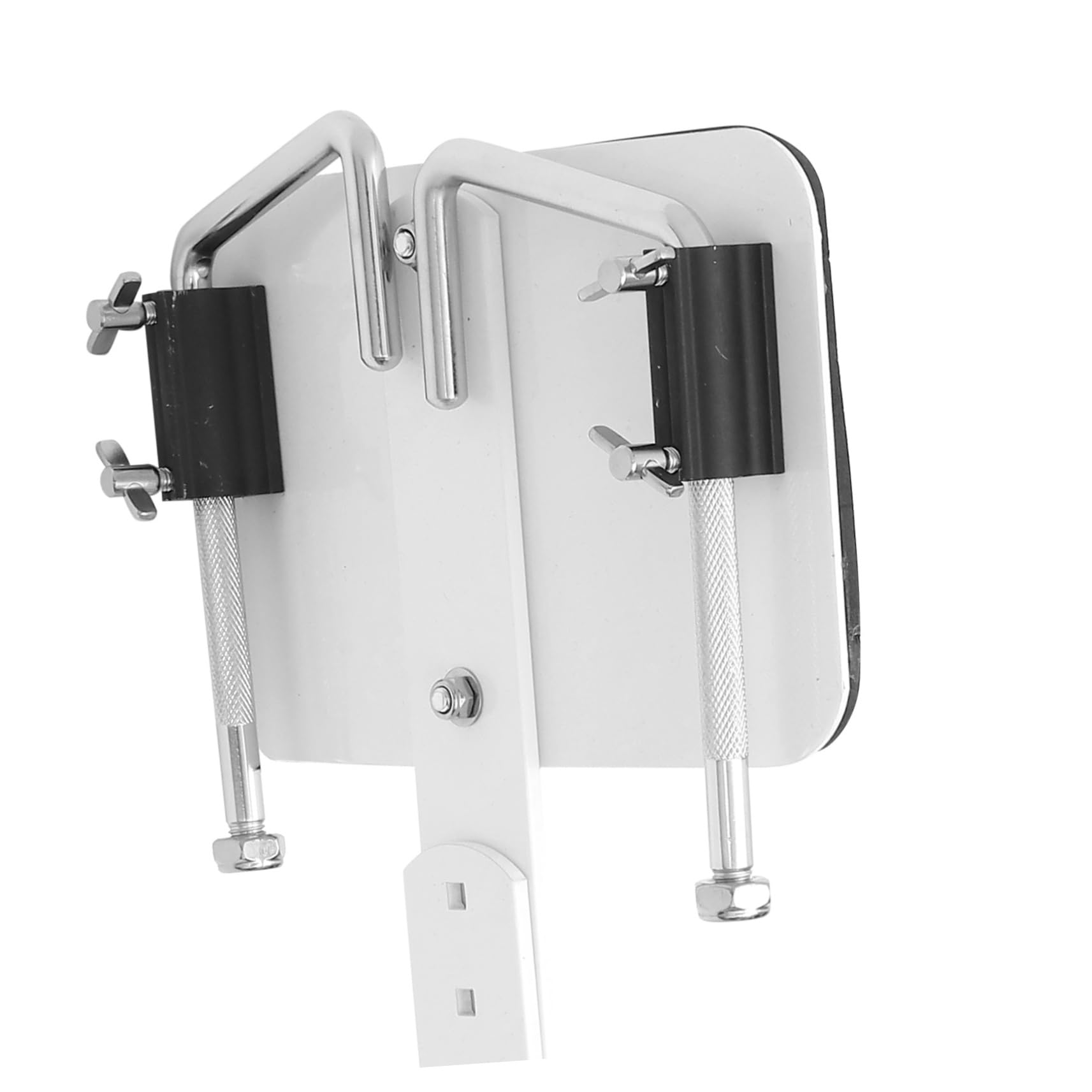 Verstellbarer Snare Drum Carrier mit Weißem Schultergurt aus Aluminiumlegierung Leicht und Einfach zu Montieren Zubehör für Trommel Groß und Marching Band