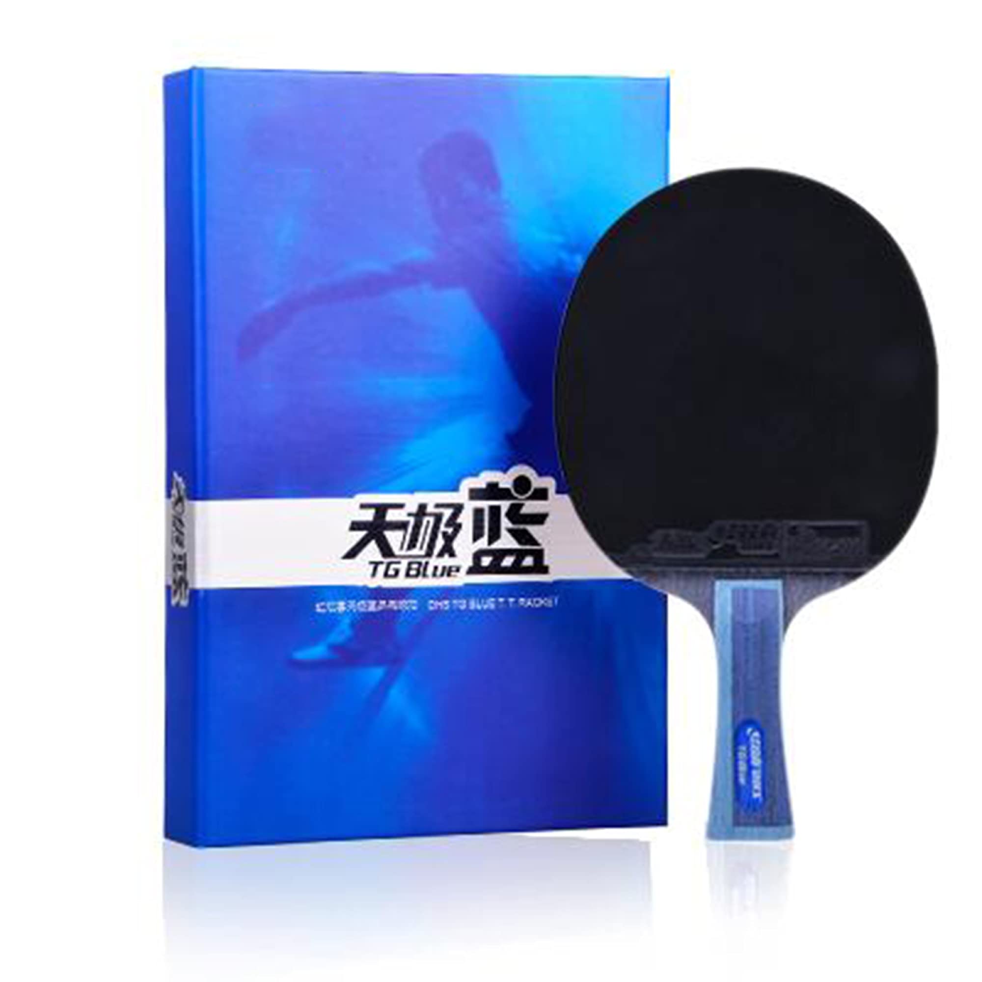 Table Tennis Bats, Offensive Ping Pong Racket Paddle with Advanced Speed,Control and Spin for Intermediate and Advanced/Single/Long Handle