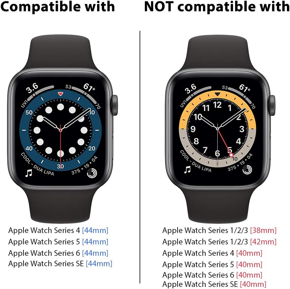 TOCOL 2 Pack Case for Apple Watch 44mm Series 6 5 4 and Apple Watch SE 44mm with Built-in Tempered Glass Screen Protector, Ultra-Thin Bumper Full Cover Hard PC Protective Case for iWatch 44mm - Clear