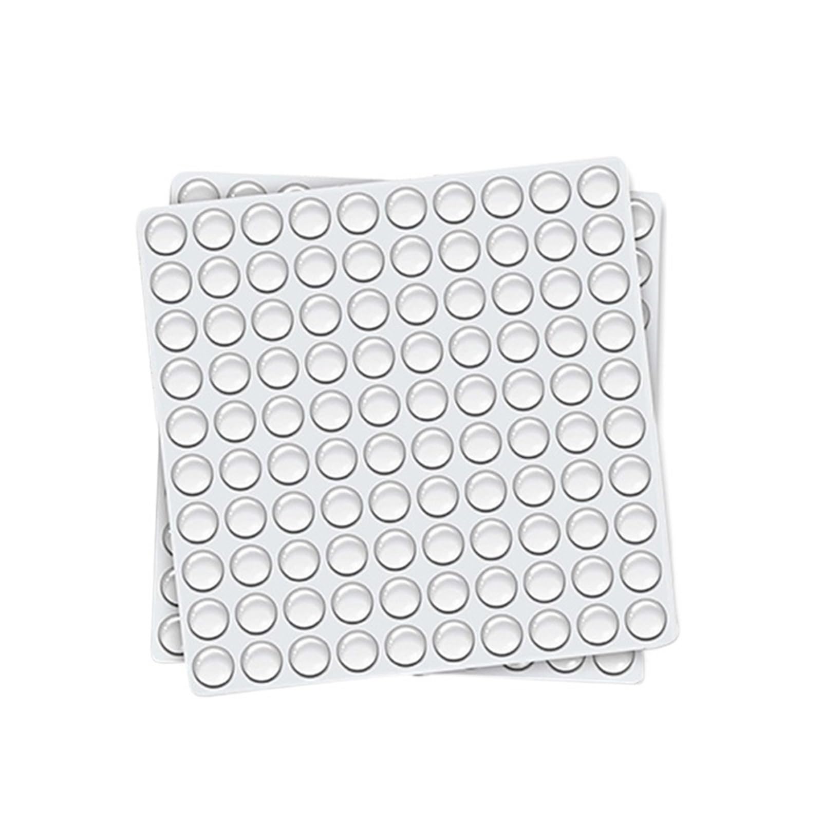 Door Stop Round Self-Adhesive Clear Door Stopper Rubber Damper Buffer Cabinet Muffler Wall Protector Handles Bumper Protective Plug(10mmx3.0mmx50pcs)