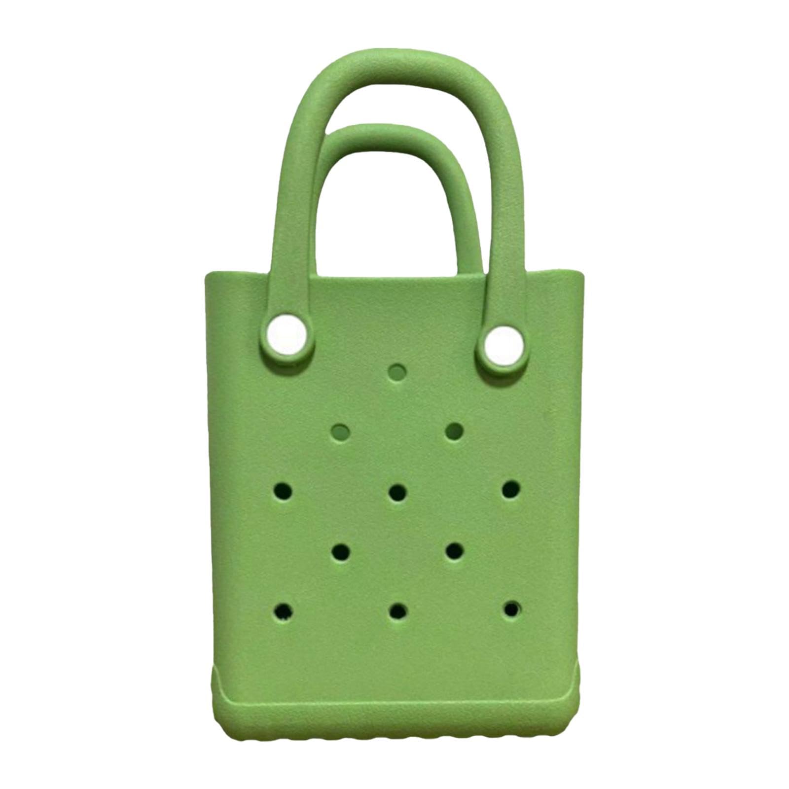 ™ hole bag lightweight storage bag diy washable beach pack for travel fruit green