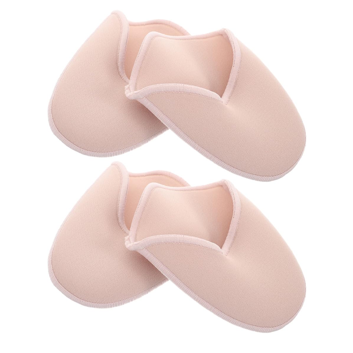 TOPBATHY 16 Stück Ballettschuh Zehenkappen aus Stoff, Halbe Größe