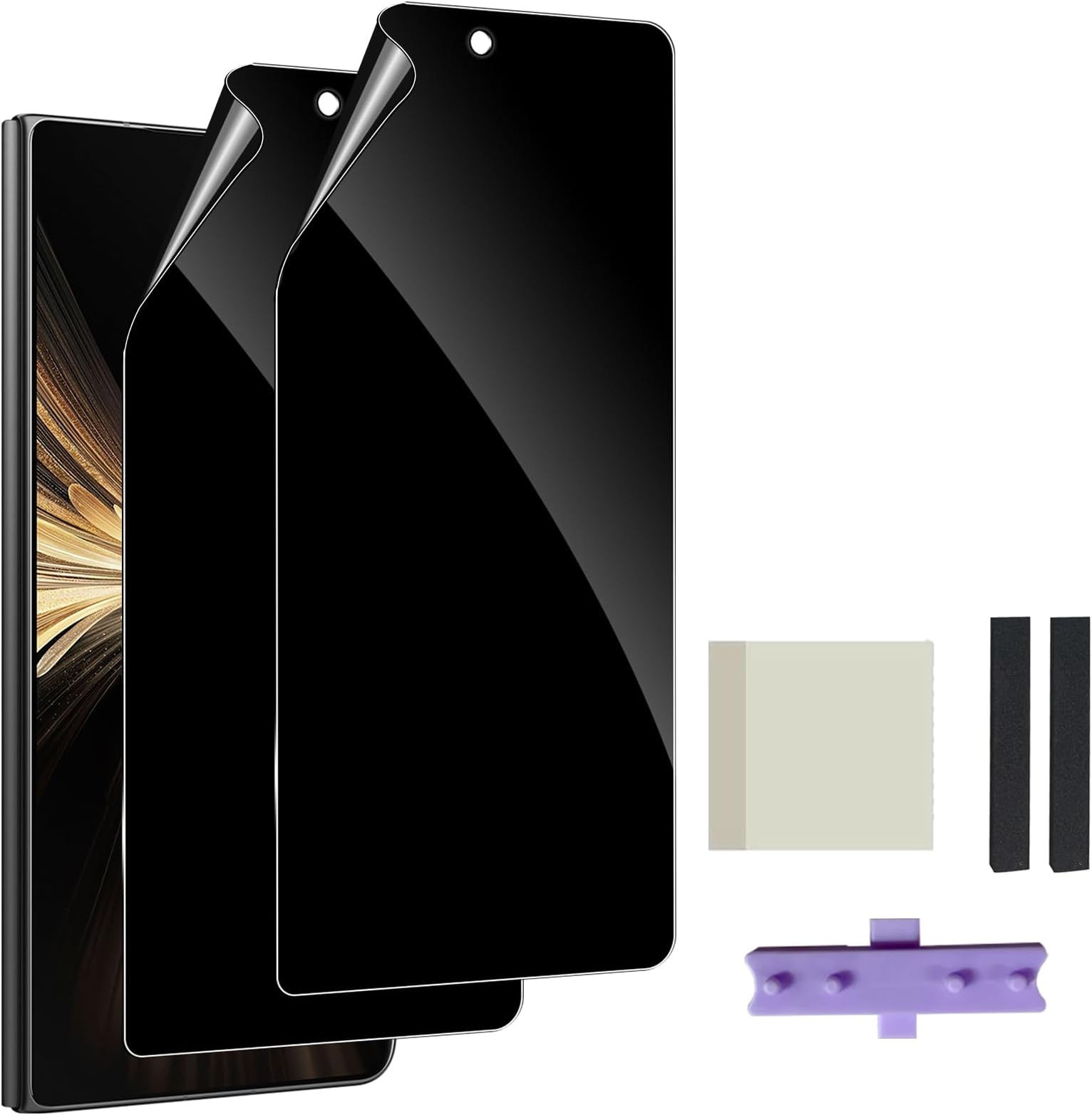 Privacy Screen Protector for Honor Magic V5 5G, 2 Pack Anti-Spy Soft TPU Film, Flexible Case Friendly Ultra Resistant [Anti-Shatter][Anti-Scratch] Privacy Protection Film