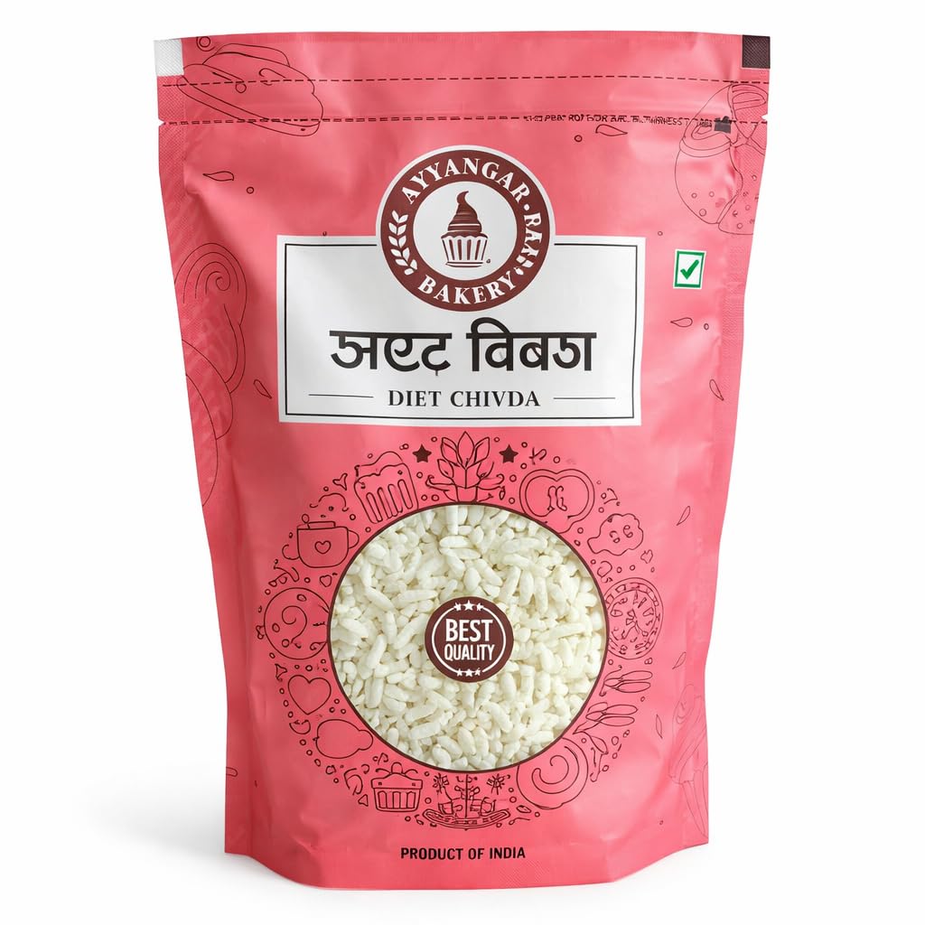 Ayengar Bakery Diet Chivda | Light & Crunchy Puffed Rice Snack | Low-Oil Traditional Maharashtrian Chivda | Healthy Namkeen | Vegetarian
