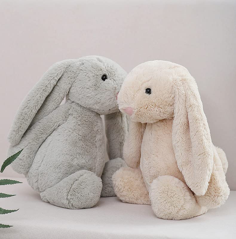 dapnha Beige Stuffed Bunny - Adorable Plush Companion for Cuddles & Playtime. Soft & Huggable with Lifelike Features. Ideal Gift for Kids (Beige 15.8")