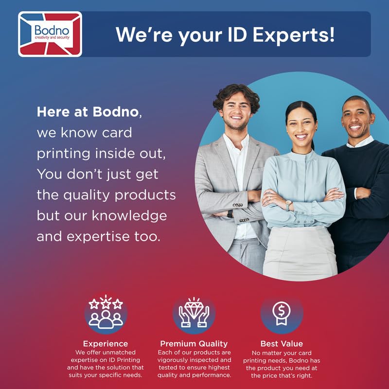 Image of Bodno Seaory S26 Single Sided ID Card Printer & Complete Supplies Package ID Software and Camera - Gold Edition