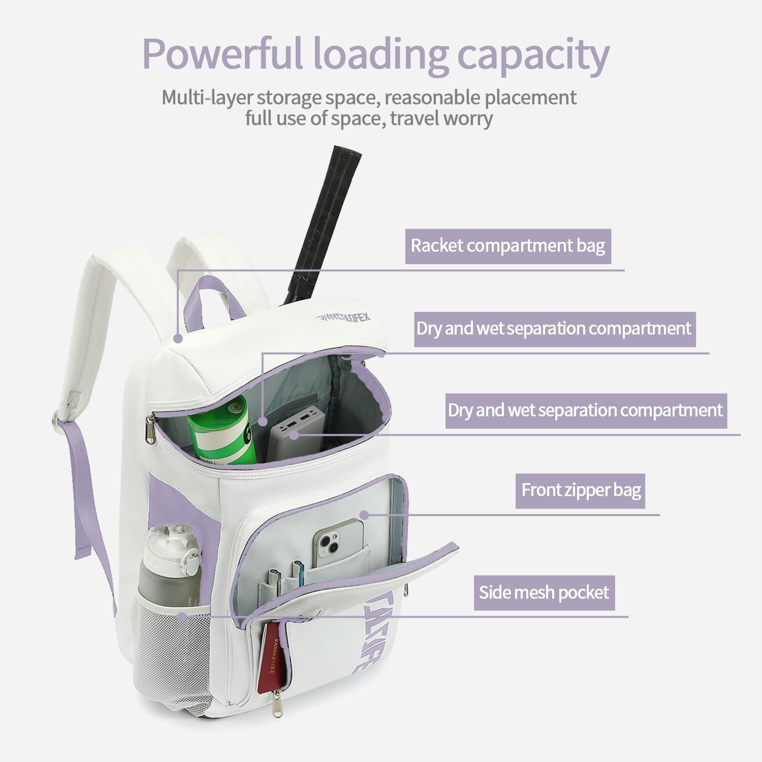 gym duffel bag backpack wrestling bag with shoe compartment 4 kinds of back method waterproof sports walking laptop - Image 7