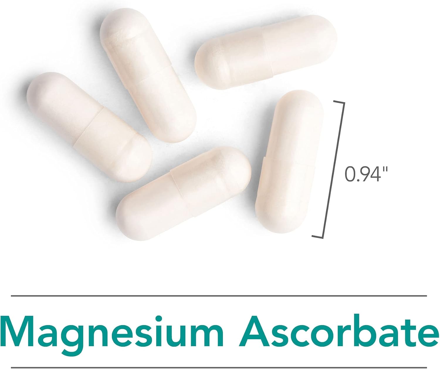 NutriCology Magnesium Ascorbate - Buffered Vitamin C Supplement - Delivers 1000 mg Stomach-Friendly & Non-Acidic Vitamin C - Vegetarian & Hypoallergenic - 50 Servings - 100 Capsules