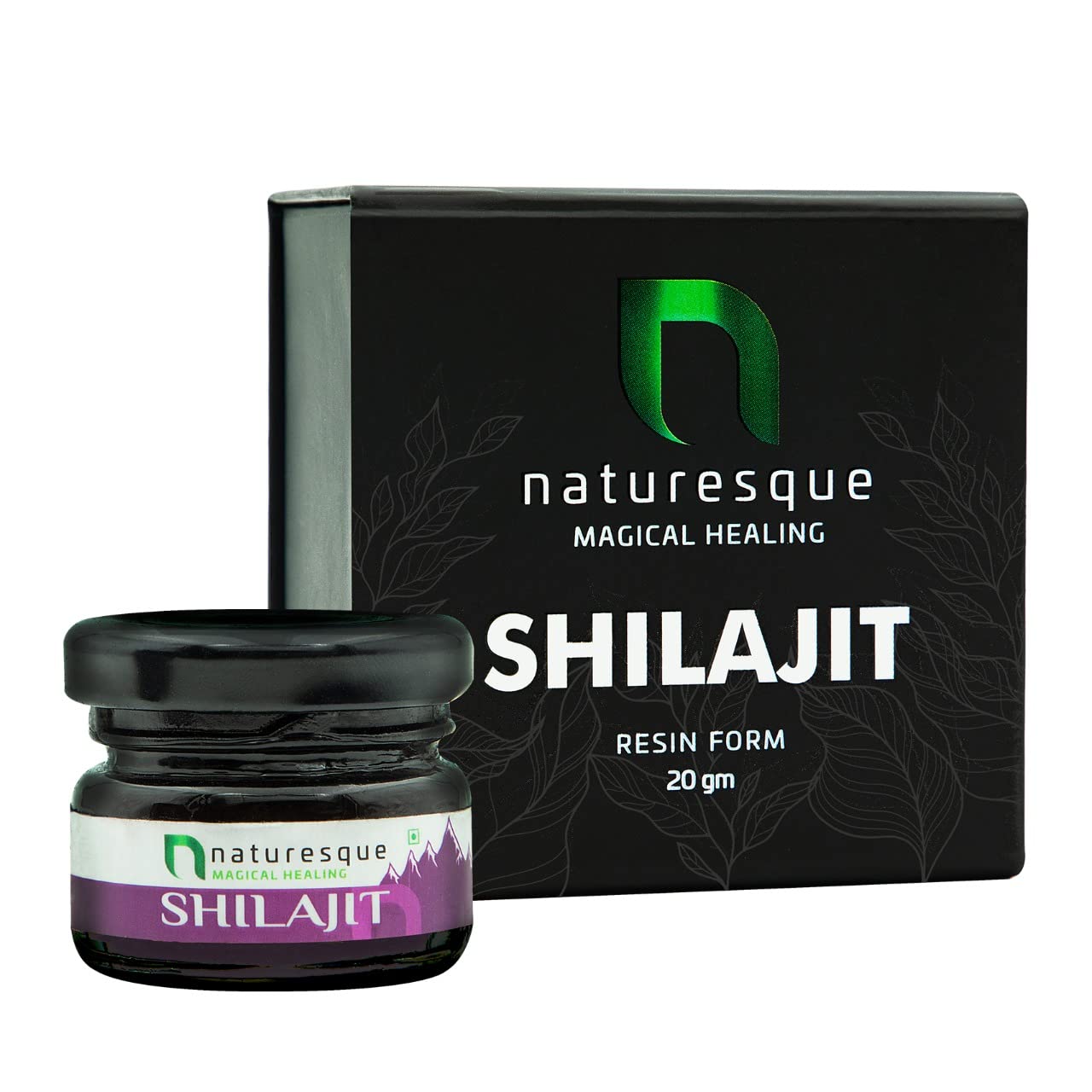 Naturesque Magical Healing 100% Ayurvedic Pure Original Himalayan Shilajit/Shilajeet Resin From To Improve Performance Booster Endurance Strength and Stamina for men & women - 20g