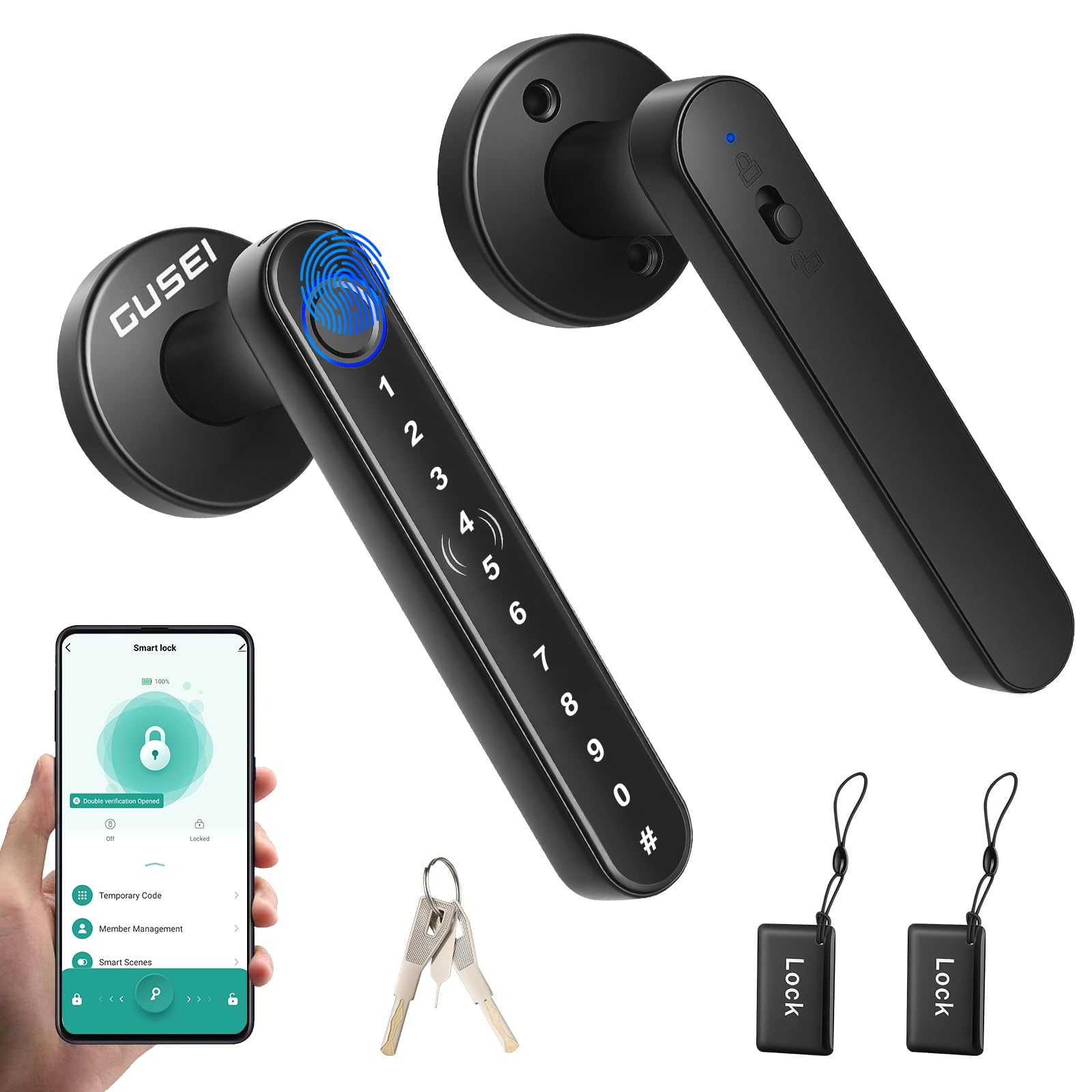 Smart Fingerprint Door Lock - Keyless Entry -1