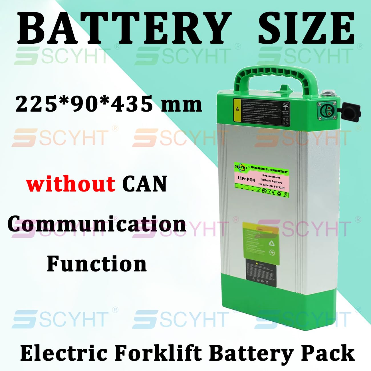 24-V 48-V Batterie Elektro-Gabelstapler Ohne CAN-Bus Lithium-Batterie für Elektro-Hubwagen CBD15JLI2 LiFePO4-Batterien für Teleskoplader CBD20JLI2 mit BMS,48v20ah Rhombus Charger