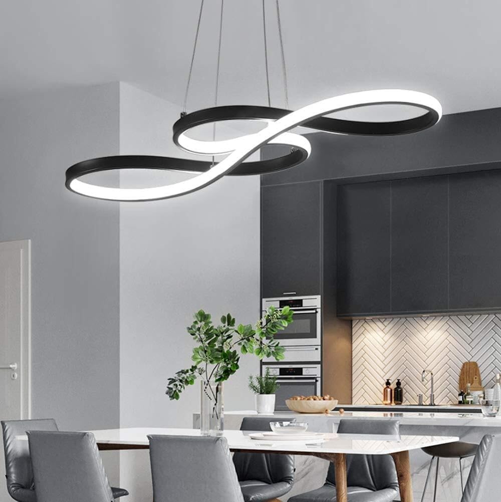 Lampadario Led Arcadia Moderno - Dimmerabile, Telecomando E App, 100cm Per Casa - Foto 3