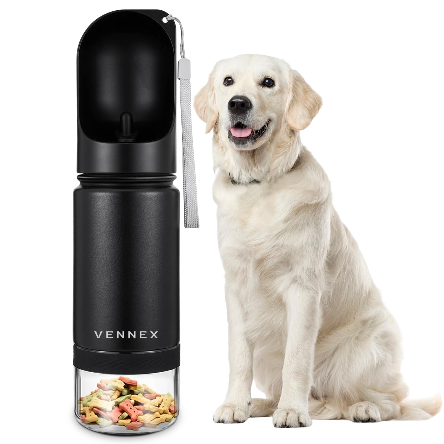 Water Bottle For Dogs Aimondow Portable - Leak Proof Travel Water Dispenser For Hiking & Walking Dog Water Bottle