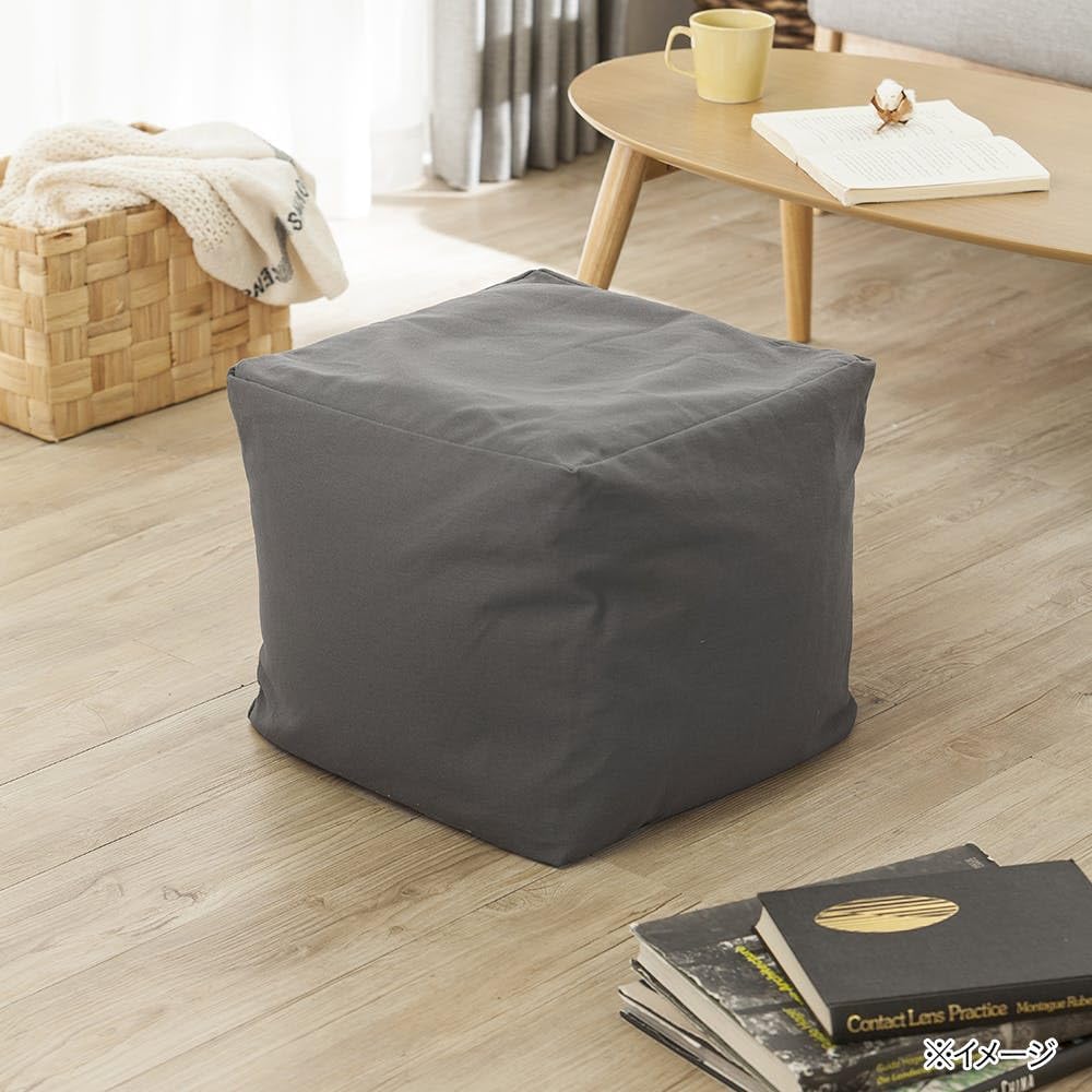 Amazon.co.jp: カインズ(CAINZ) ビーズクッション 40× 40cm 厚さ