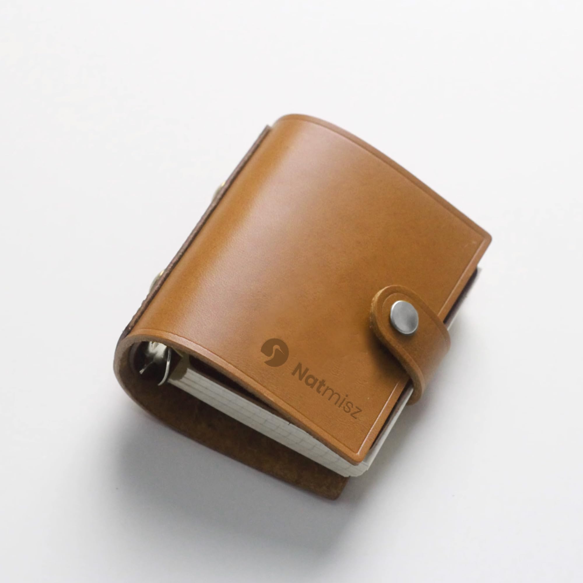 Natmisz: Password Book, A9 Size Leather Binder Password Keeper, 50 Pages Password Notebook Organizer Computer and Internet Address Website Login,