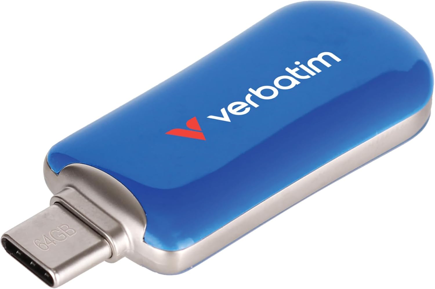 Verbatim 64GB Kind C USB 3.2 Gen 1 Flash Drive USB-C Thumb Drive – Blue