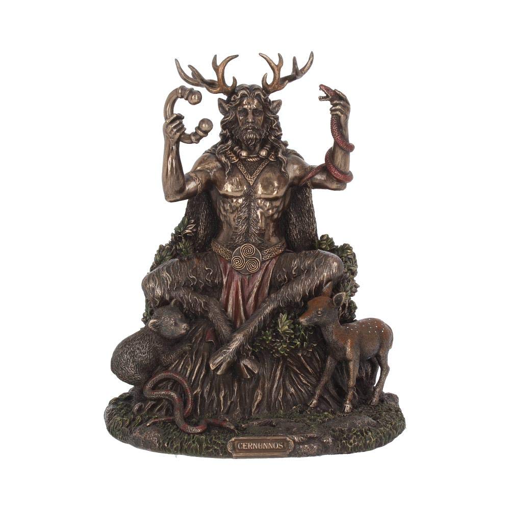 Nemesis Now Cernunnos y Animales - Figura Decorativa (23 cm), Color Bronce