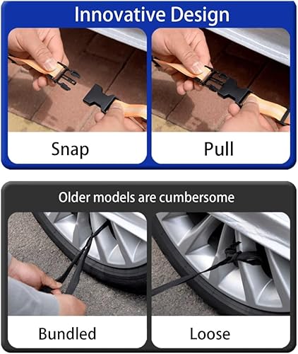 Miniatura 3 de Car Cover Outdoor for Dacia StepwaySandero, Car Cover Waterproof Breathable Large, Car Cover Summer,Sun UV Resistent Dustproof Custom,14-Point Fixed