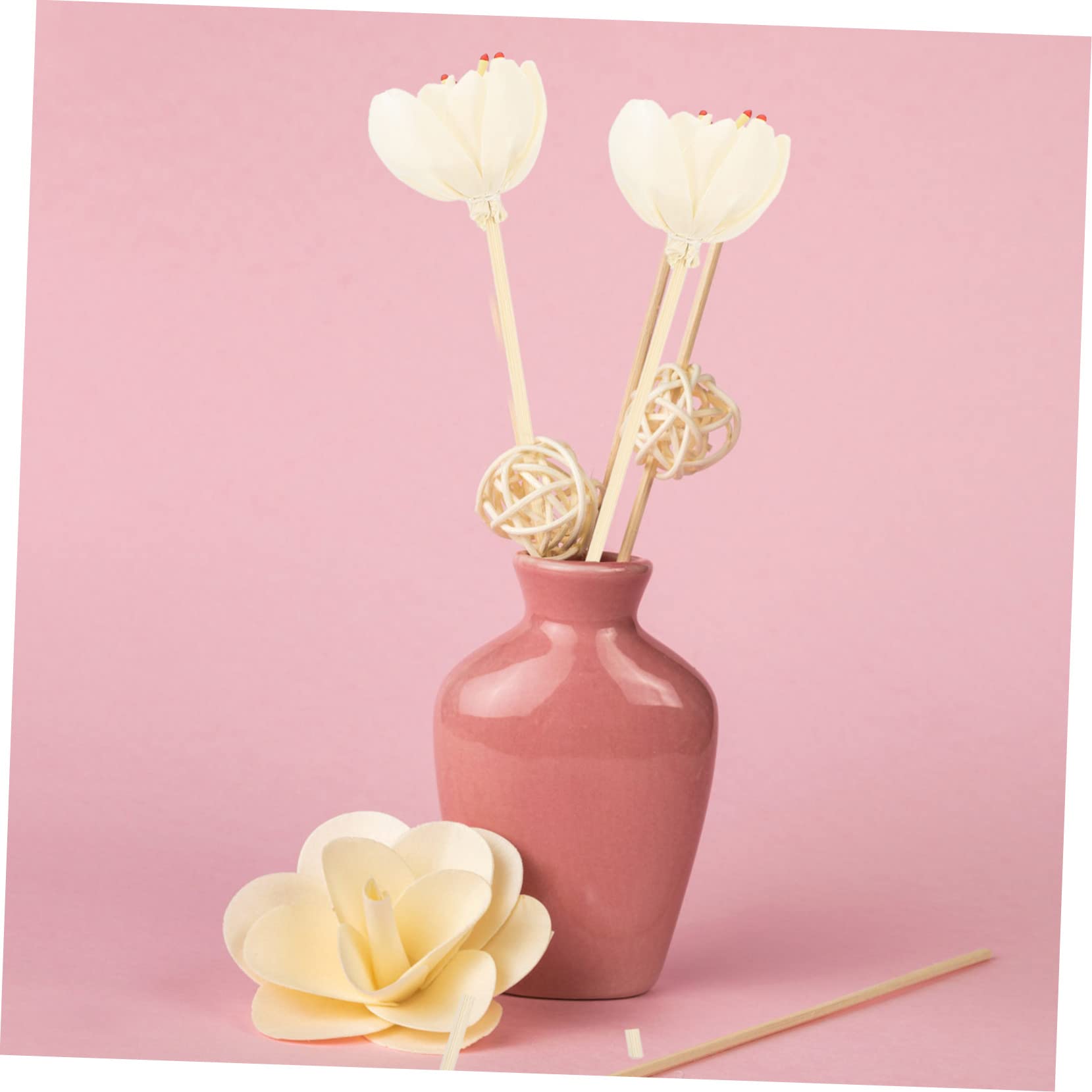 BESTOYARD 40stücke Duftdiffusor-Sticks Aus Trockenblumen Für Ätherische Öle Raumdekoration Für Schlafzimmer Wohnzimmer Und Wellnessbereiche Entspannende Aromatherapie Zubehör