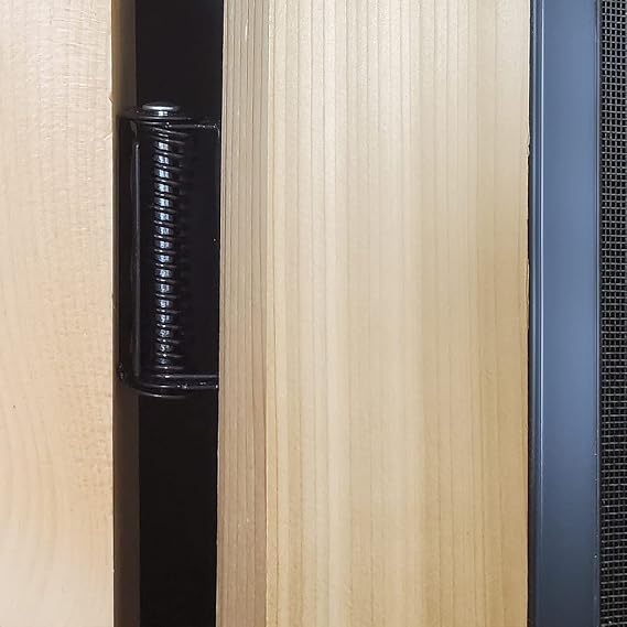 Kimberly Bay Screen Door Hardware Kit with Self-Closing Hinges, Black