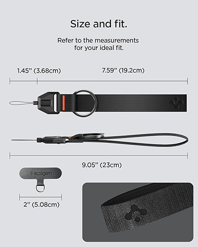 Miniatura 7 de Spigen Life - Mosquetón con correa para llaves y artículos de transporte diario, llavero anillo mosquetón - Padre