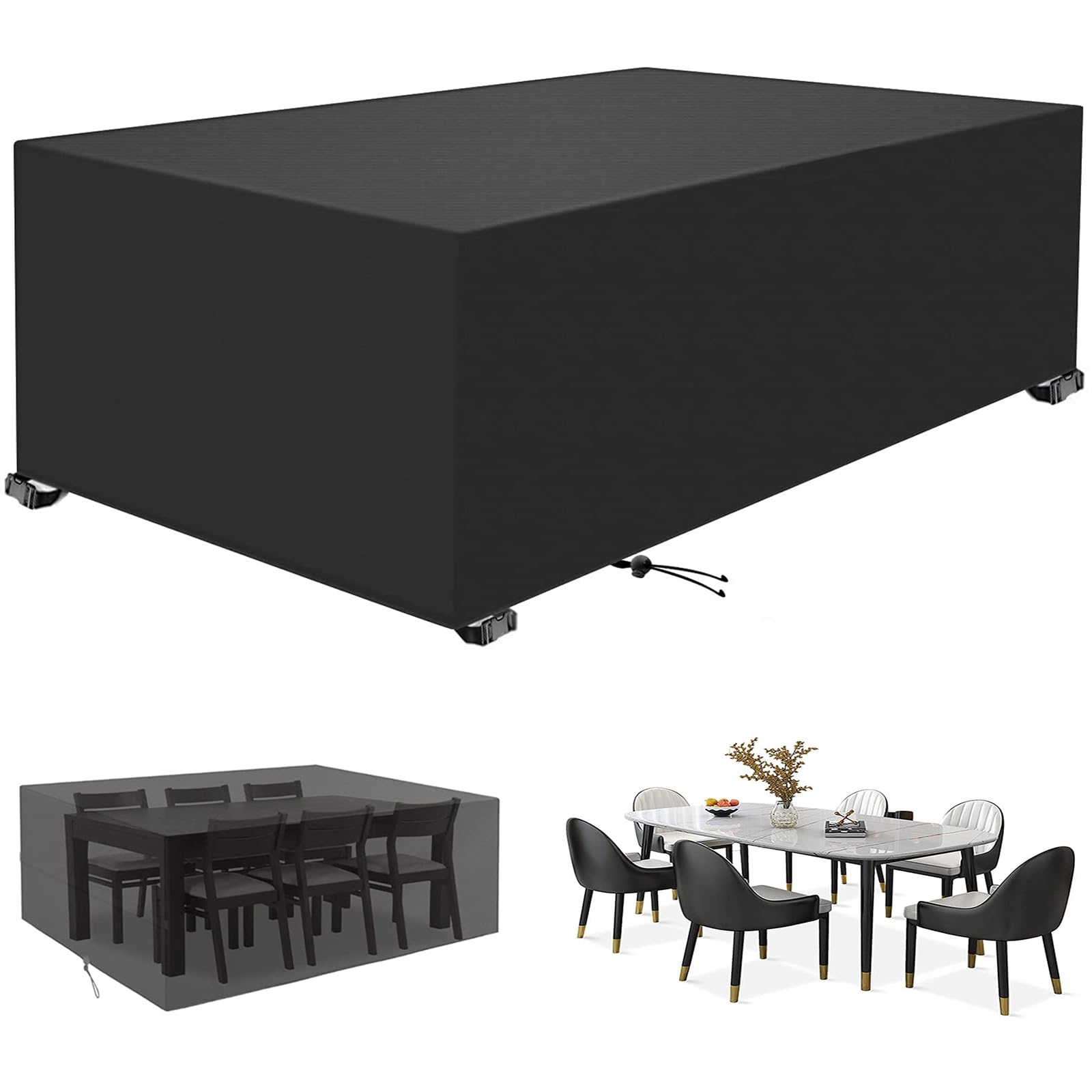 Bache meubles jardin impermeable anti-UV 320x240cm housse table protection vent