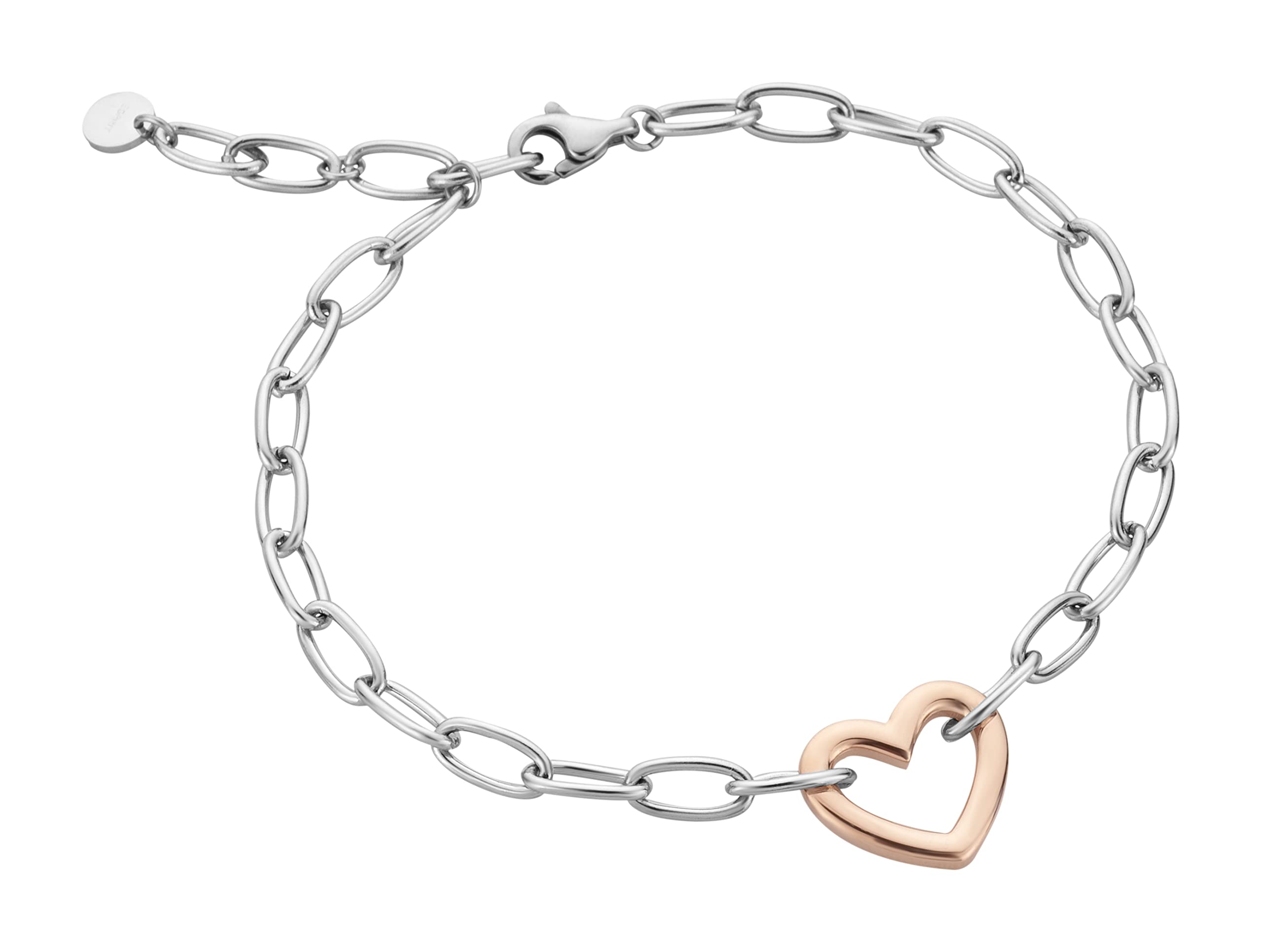 EspritBracelet, Zola, Two Tone Silver & Rose Gold Color, One Size, Stainless Steel, No Gemstone
