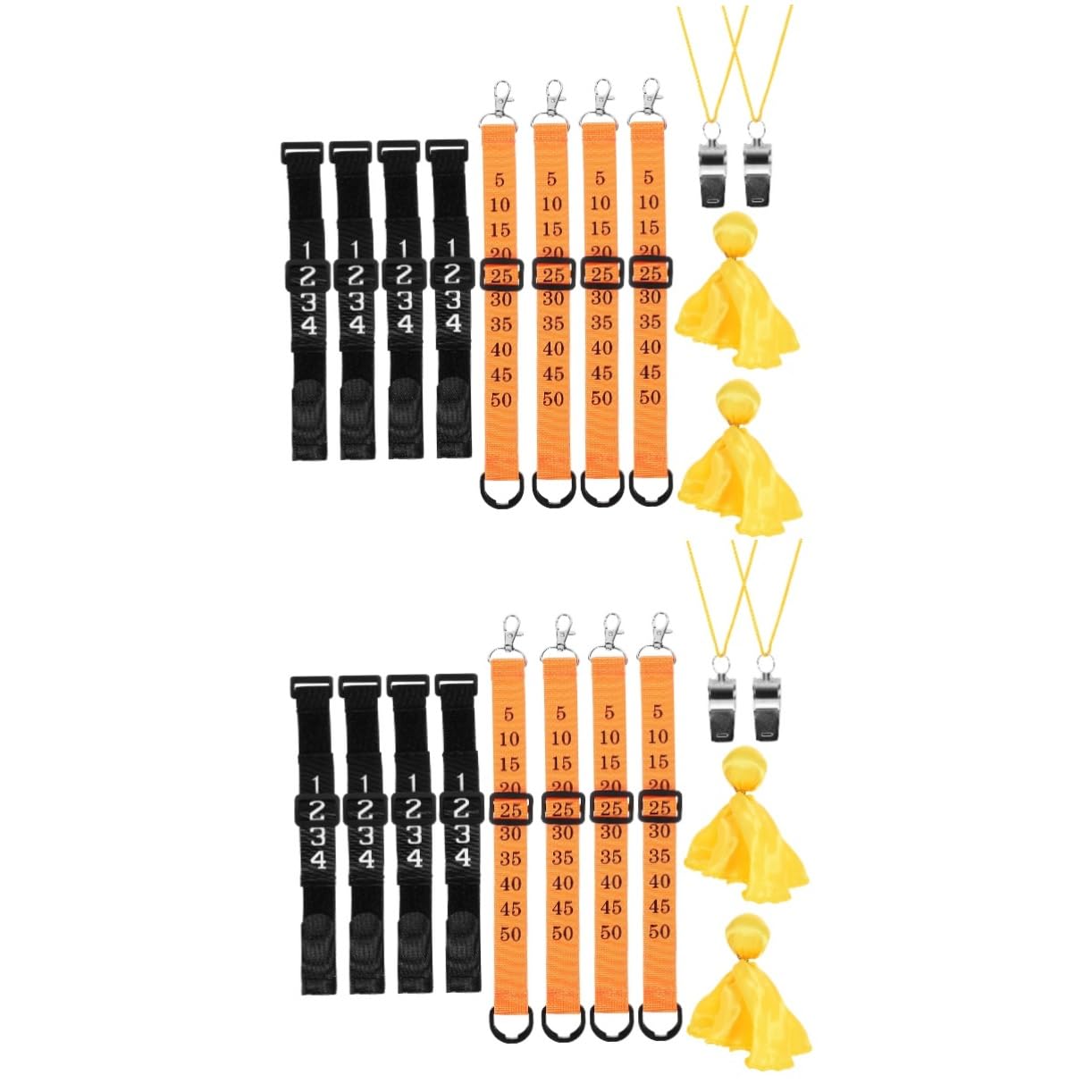 ibasenice Sifflets Portables Kit De Football Trousse Trucs De Football Accessoires De Football Kit D'arbitre De Compétition Kit D'arbitre Standard Remplacement Clips Polyester