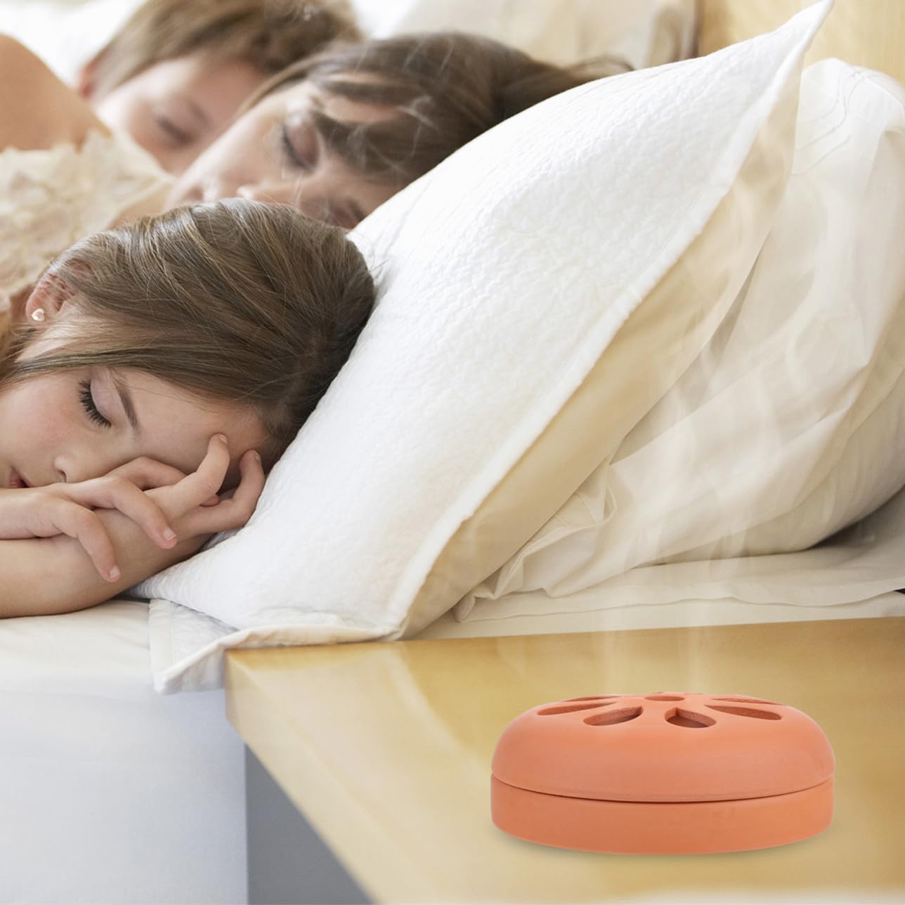 iplusmile Porta Zampirone in Terracotta 2 Pezzi Coperchio Traforato, Facile da Pulire e Resistente, per Uso Domestico e All'aperto Contro le Zanzare