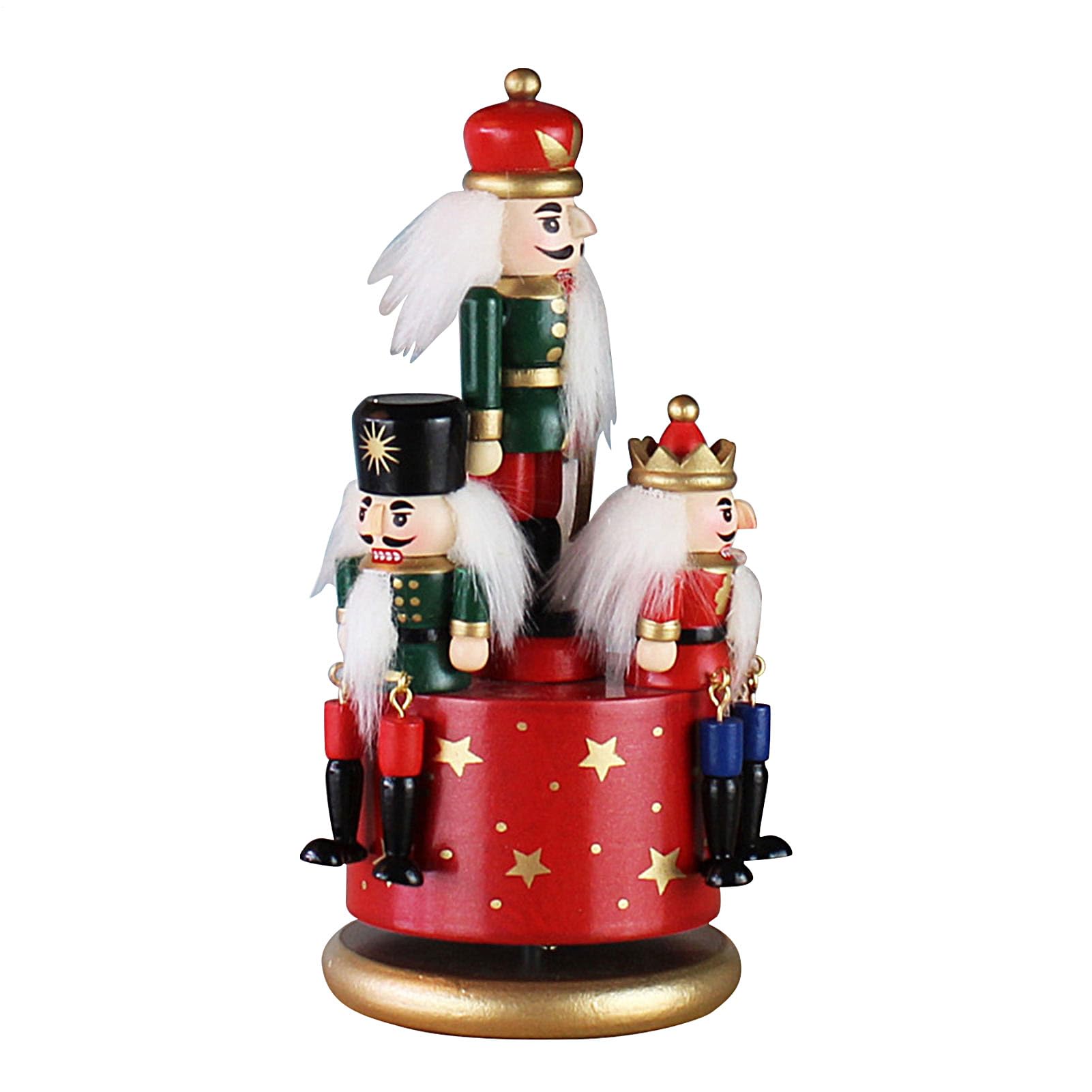 Cascanueces musical de Navidad con movimiento giratorio ideal para regalar en Reyes